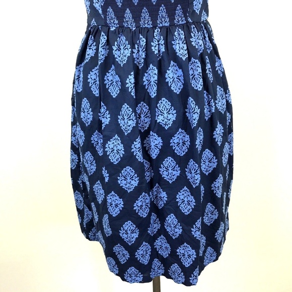 Old Navy Blue Strapless Dress Medallian - Picture 4 of 7